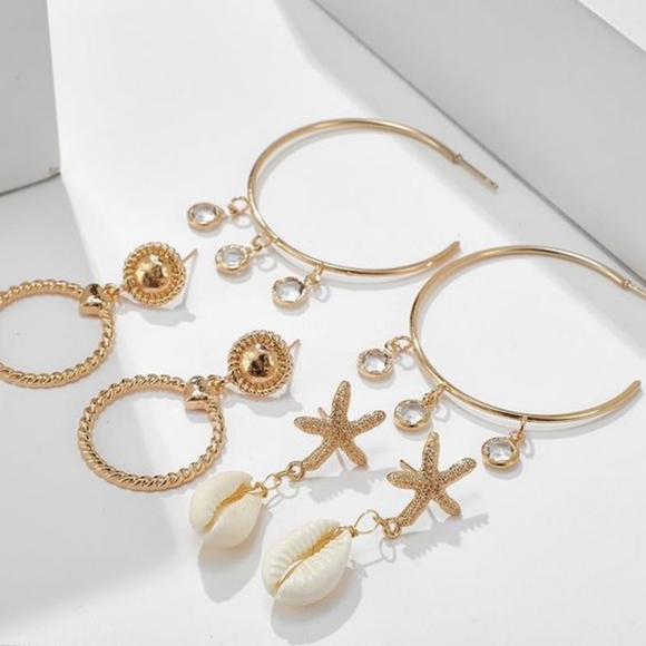 Set of 3 pairs of earrings - Picture 6 of 6